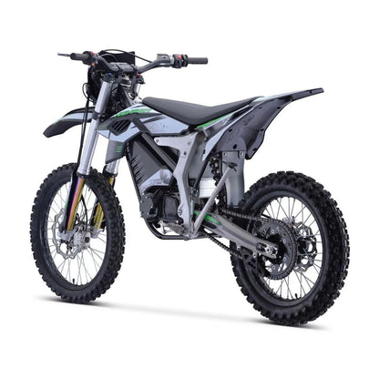 Electric 12, 000W Dirt Bike for 16+ Teens - White