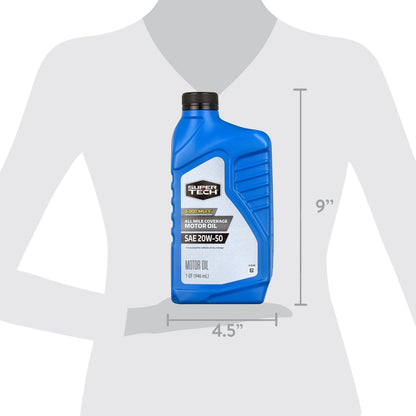 All Mileage Motor Oil SAE 20W-50, 1 Quart