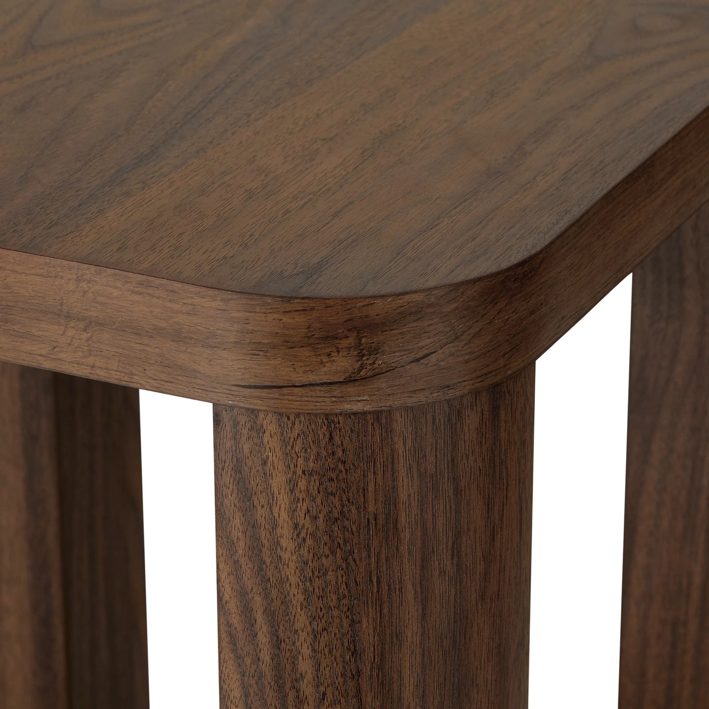 Juliet End Table for Living Room Office, Walnut