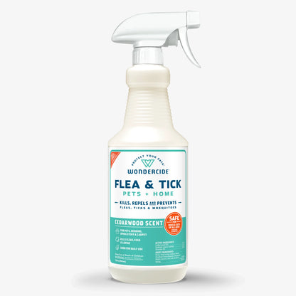 Flea & Tick Spray for Pets + Home with Natural Essential Oils