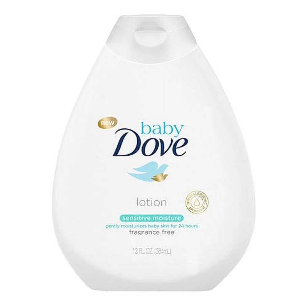 Baby Sensitive Moisture Lotion, Fragrance Free, 13 Oz, 6 Pack