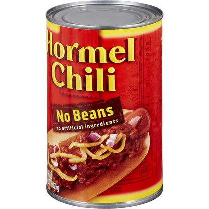 (3 Pack)  Chili No Beans, Shelf-Stable, 38 Oz Steel Can