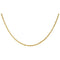 10K Yellow Gold DC Singapore Chain Necklace, 20"