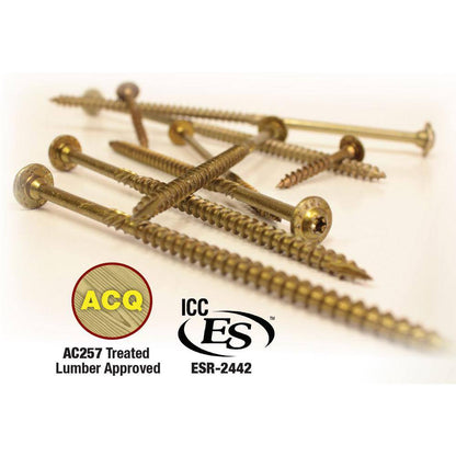 5/16 In. X 3-1/8 In. Star Drive Washer Head Rugged Structural Wood Screw (45-Pack)