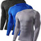 Compression Shirts for Men Long Sleeve Cool Dry Athletic Workout Tee Shirts Fishing Sun Shirts Sports Thermal Tights