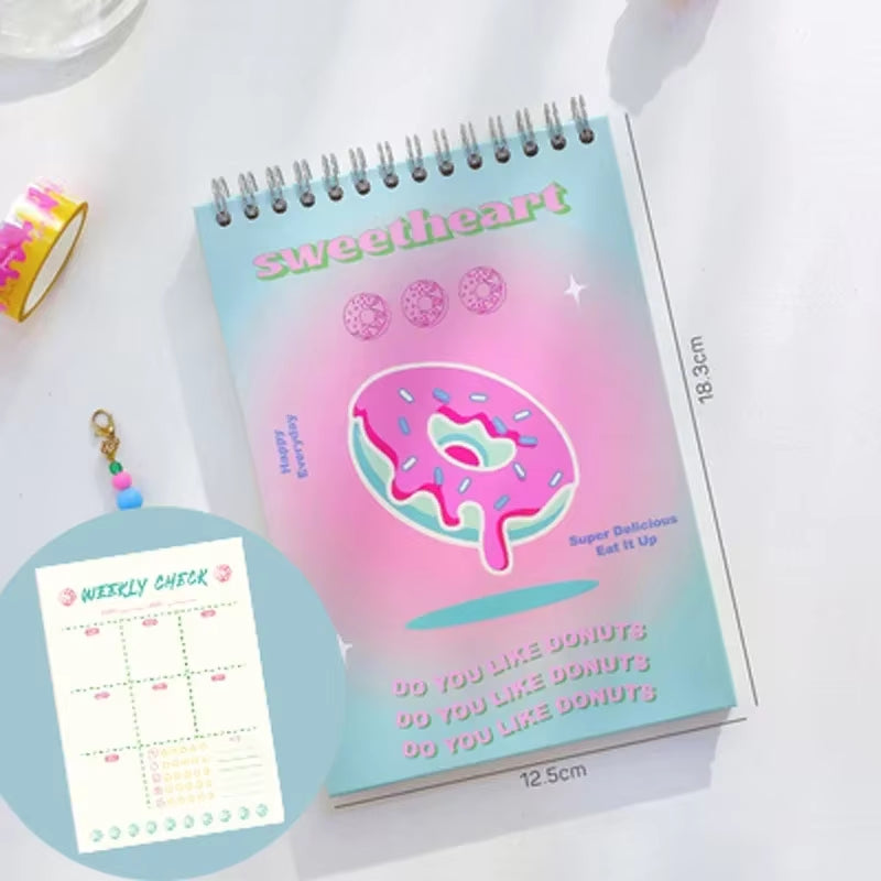 2025 Weekly Planner Undated Spiral Agenda A5 Notebook Planner Pouch 52 Weeks Planner Schedules Stationery Office School Supplies