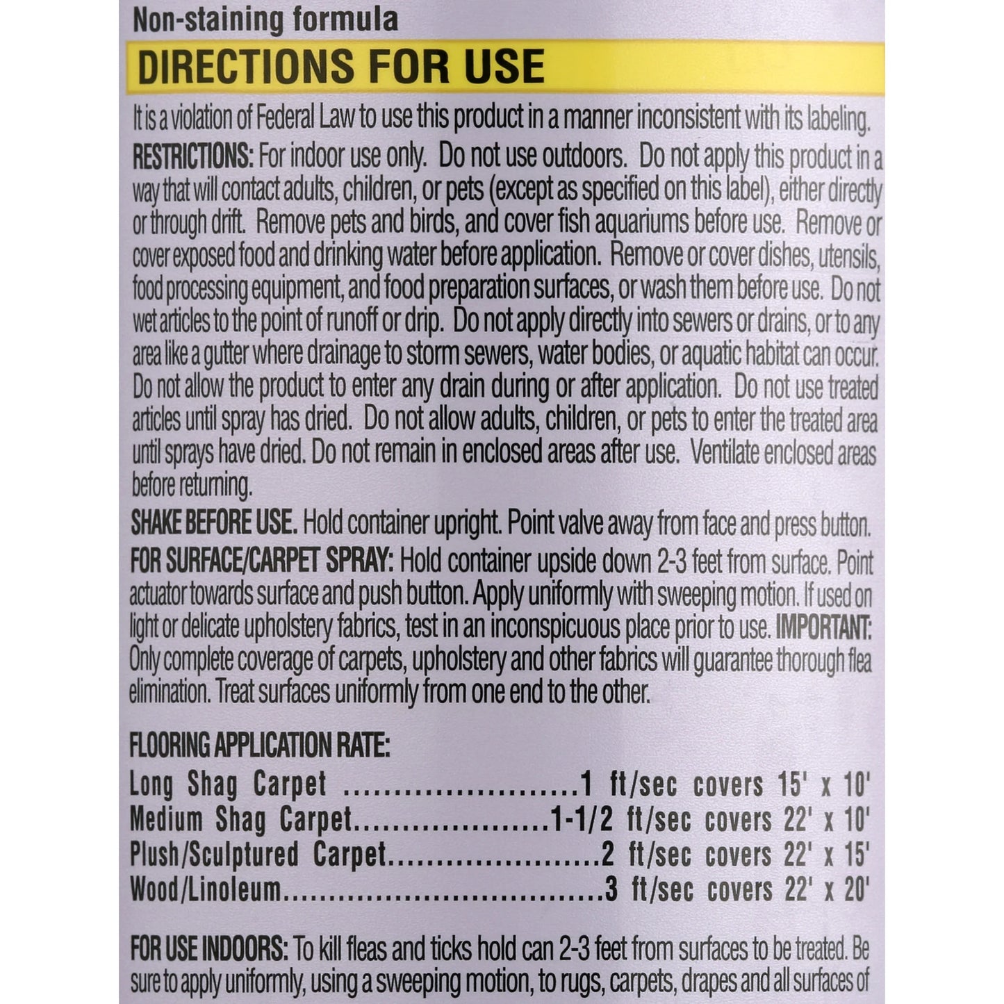 Flea Killer plus Carpet & Room Spray, Bug Spray Kills Fleas & Flea Eggs, 16 Oz