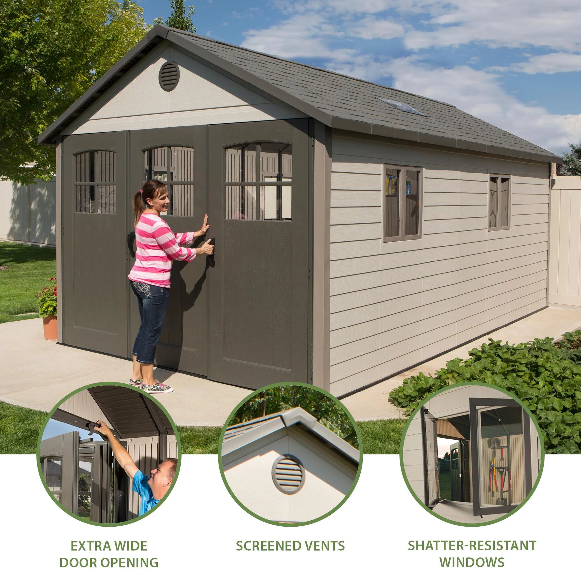 11 Ft. X 18.5 Ft. Outdoor Storage Shed - 60236