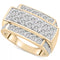 Men'S Diamond Multirow Two Level Cluster Ring (2 Ct. T.W.) in 10K Gold