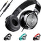 CL750 On-Ear Headphones Wired with Mic — Noise Isolating Plug in Headphones, Computer Headphones with Microphone, Headphones for Laptop, Headphones Corded, Headphones with Cord (Aux Jack 3.5Mm)