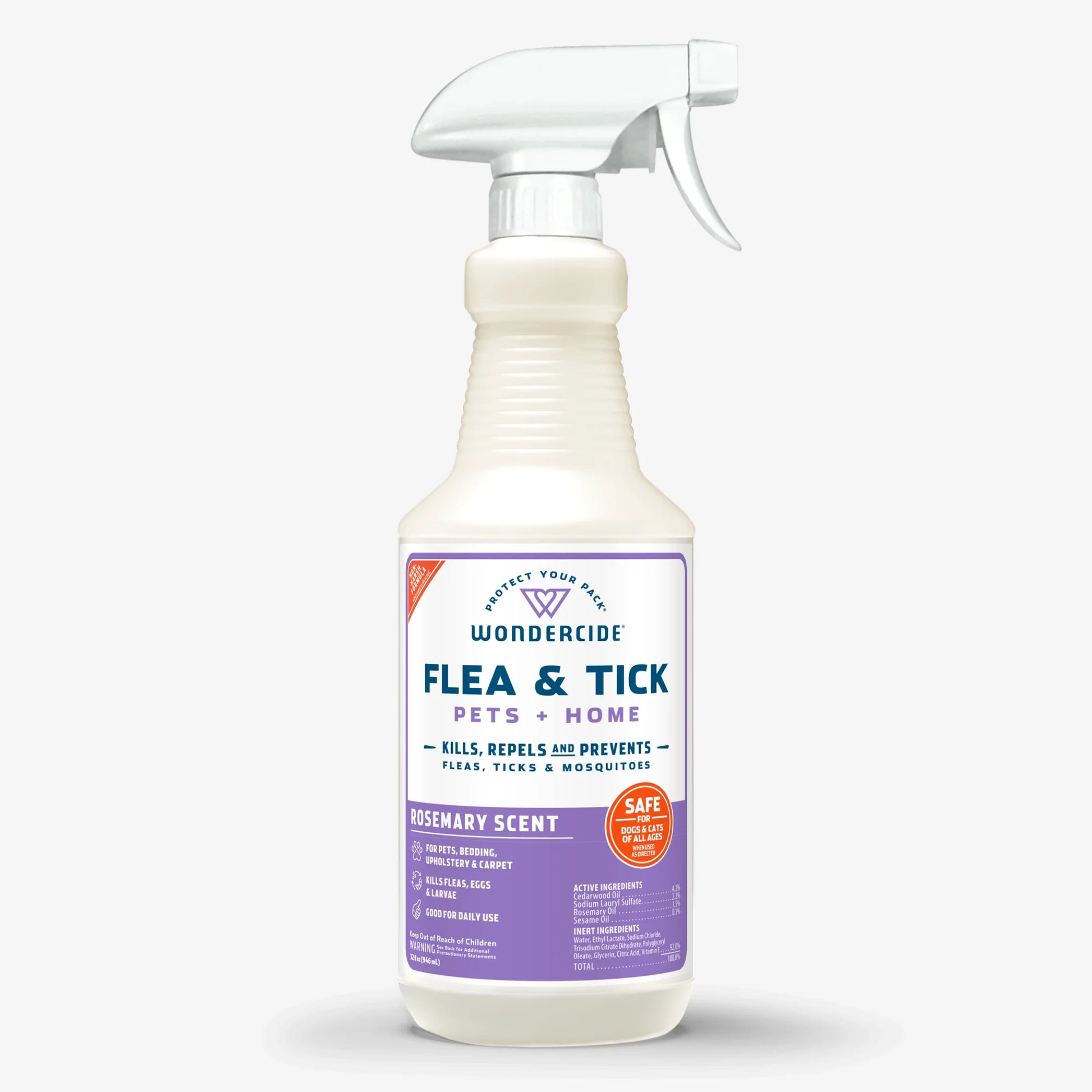 Flea & Tick Spray for Pets + Home with Natural Essential Oils