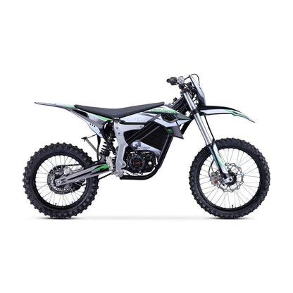 Electric 12, 000W Dirt Bike for 16+ Teens - White