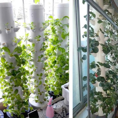 DIY Hydroponic Pots for Hydroponics Vertical Tower Vegetables Strawberry Growing System Tower Hydroponics Soilless Device 40 Pcs