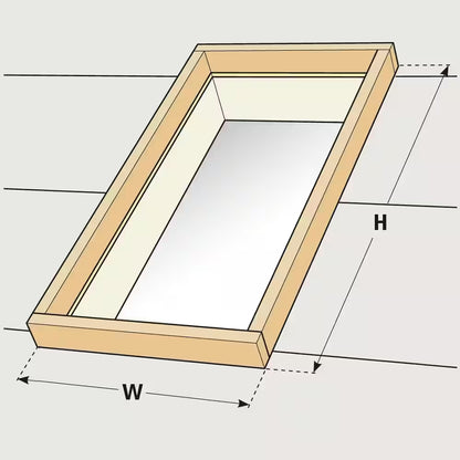 22.5 In. X 22.5 In. Fixed Curb-Mount Skylight with Tempered Low-E3 Glass