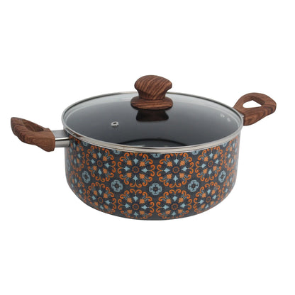 4.8 Qt Nonstick Aluminum Talavera Design Dutch Oven with Cool Touch Handle