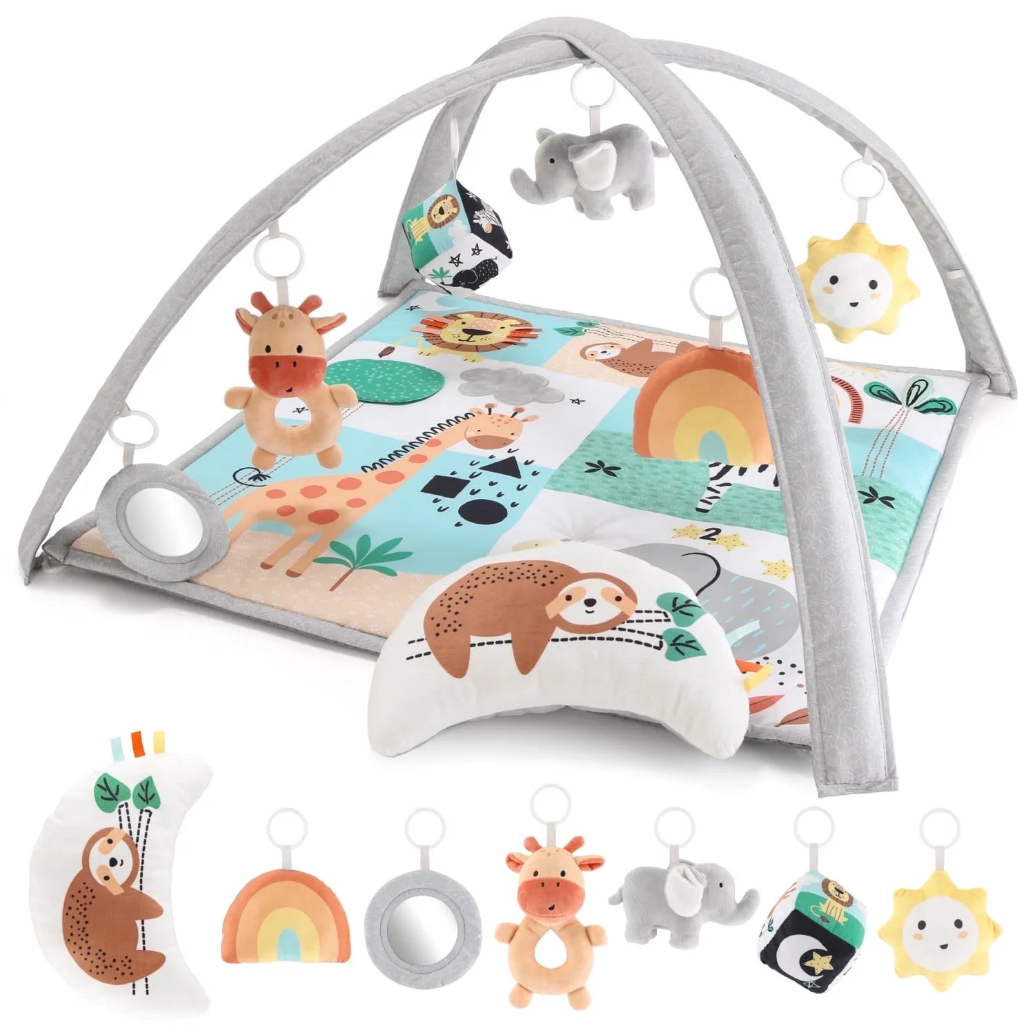 Safari 123, 7-In-1 Activity Gym and Play Mat for Baby