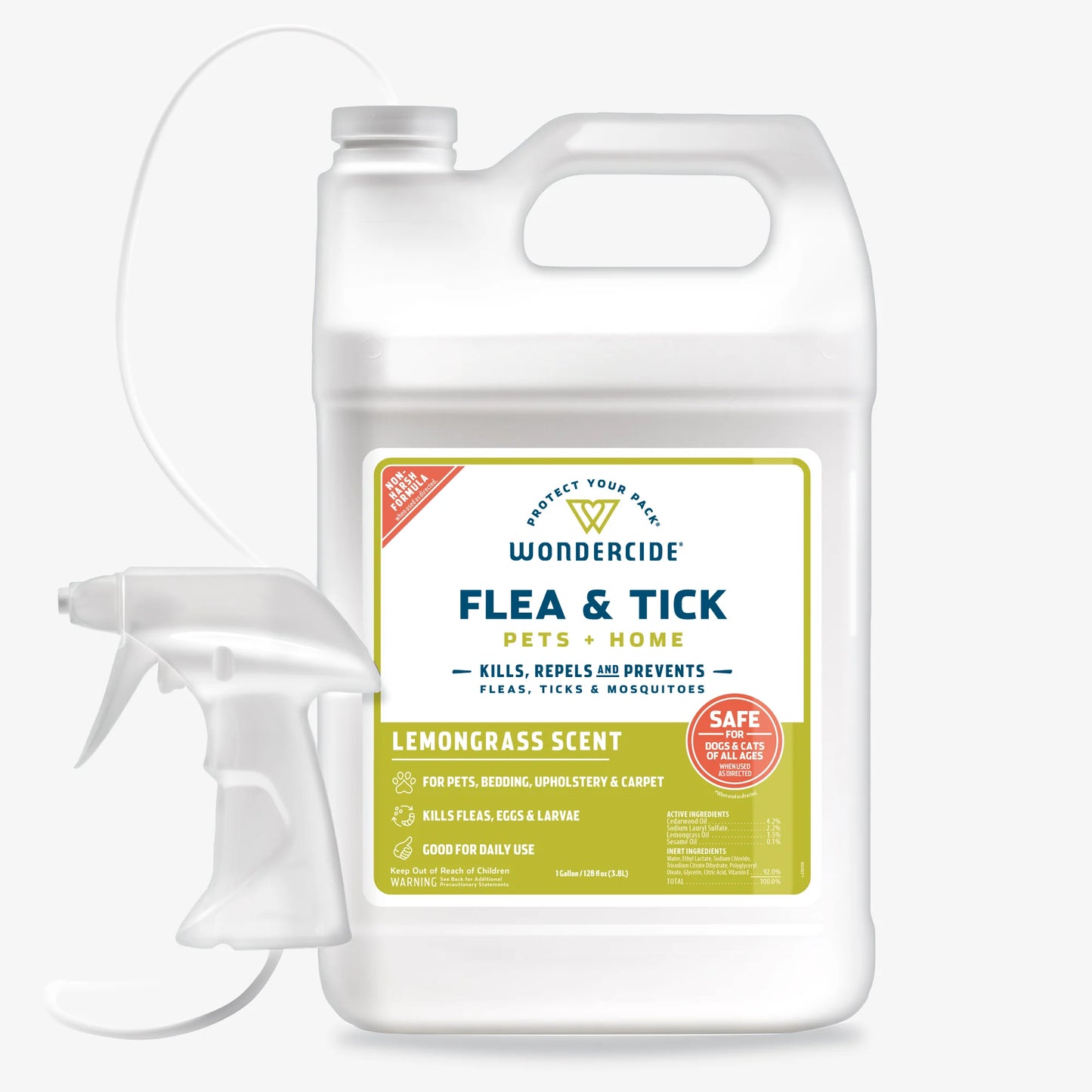 Flea & Tick Spray for Pets + Home with Natural Essential Oils