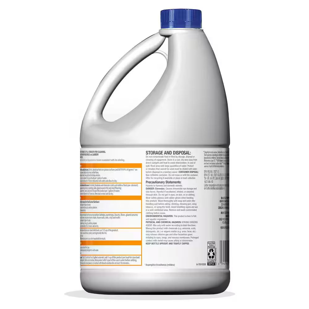 81 Oz. Concentrated Germicidal Disinfecting Liquid Bleach Cleaner