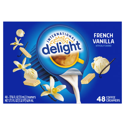 (3 Pack)  French Vanilla Coffee Creamer Singles, 48 Count