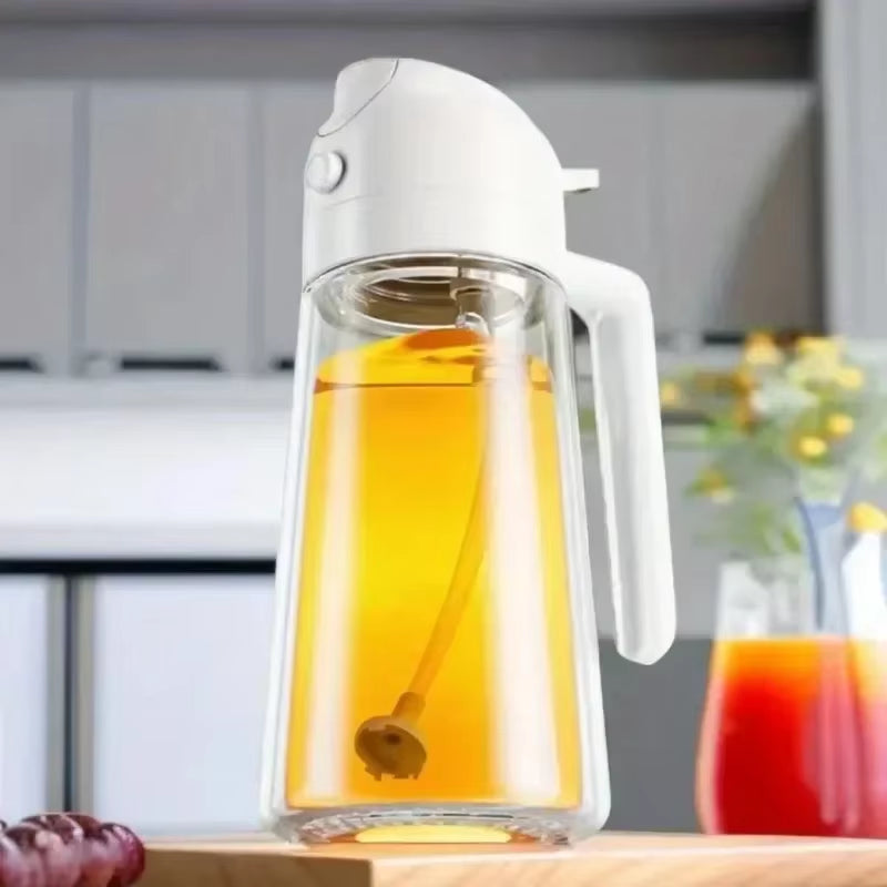 2In1 500Ml Glass Oil Sprayer Oil Spray Bottle Oil Tank BBQ Kitchen Baking BBQ Picnic Kitchen Tools for Businesses