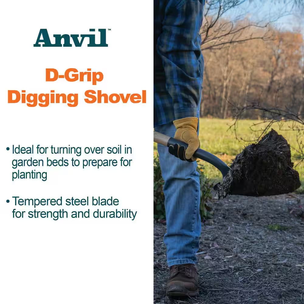 18 In. Handle, D-Handle Digging Shovel