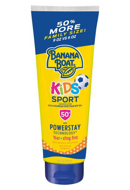 Kids Sport Sunscreen Lotion SPF 50, Family Size Sunscreen, 9.5Oz