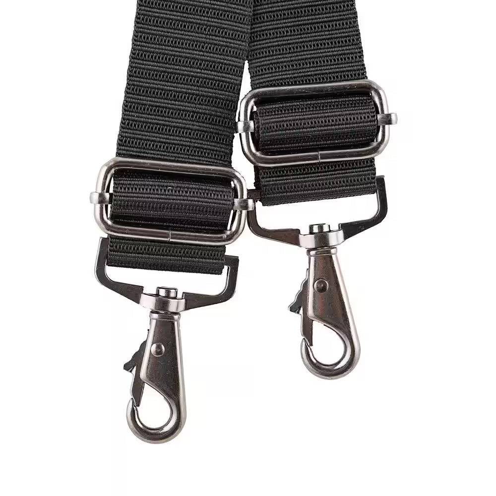 Contractors 2-Bag Work Tool Belt with Suspenders