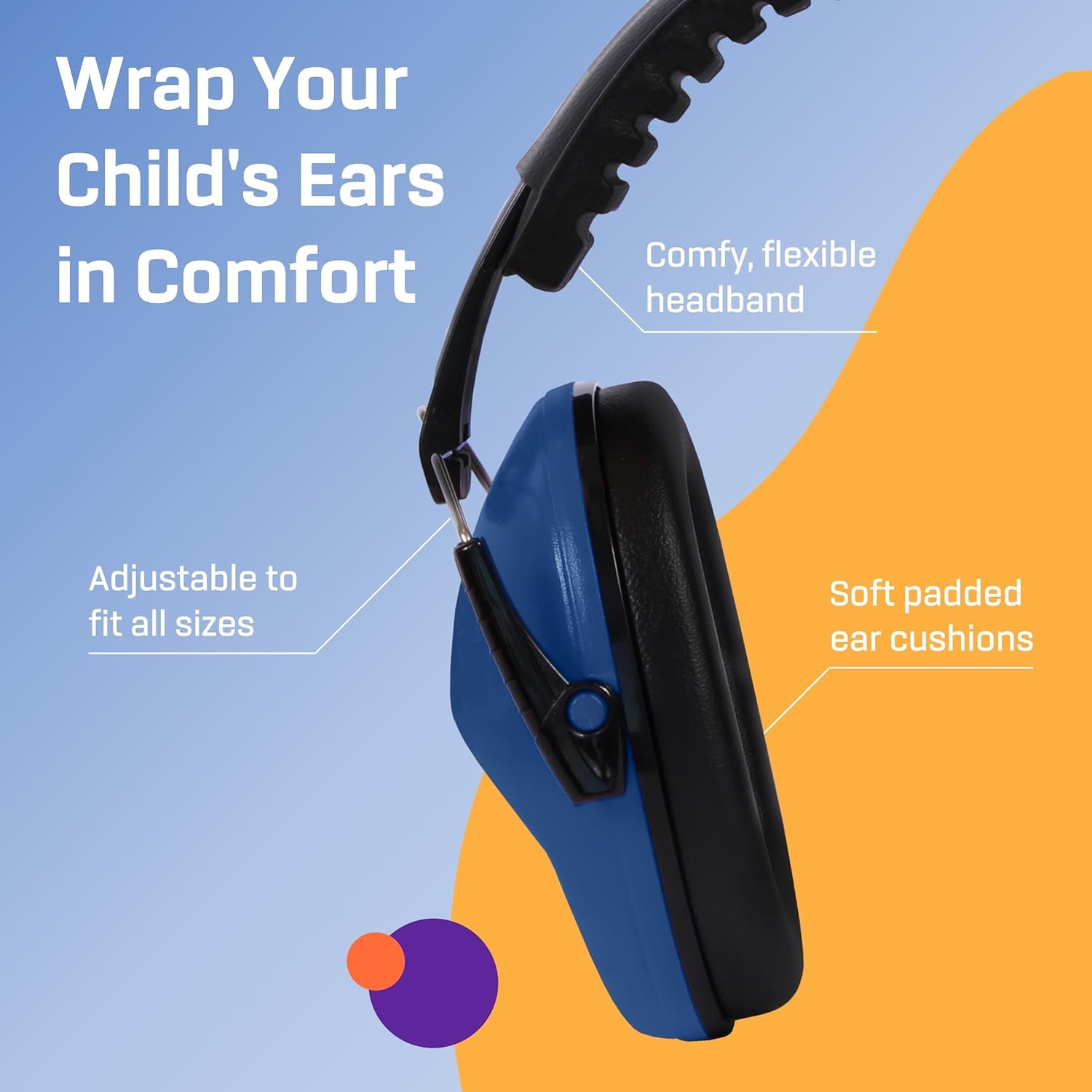 Kids Ear Protection, Noise Canceling Headphones Kids, Age 3-16, 26Db/27Db Noise Reduction, Ear Muffs for Kids