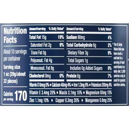 Salted Mixed Nuts, Party Snacks, Plant-Based Protein 10.3Oz (1 Canister)