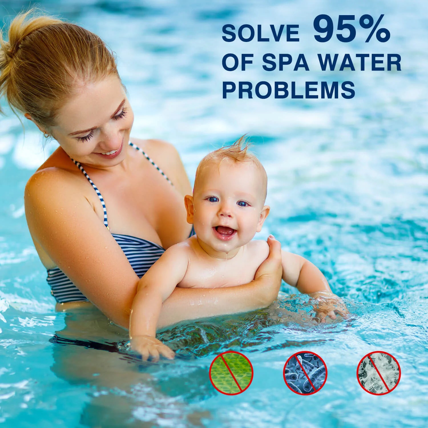 Chlorine Granules Pool Shock for Hot Tubs, Pools and Spas, Fast-Acting