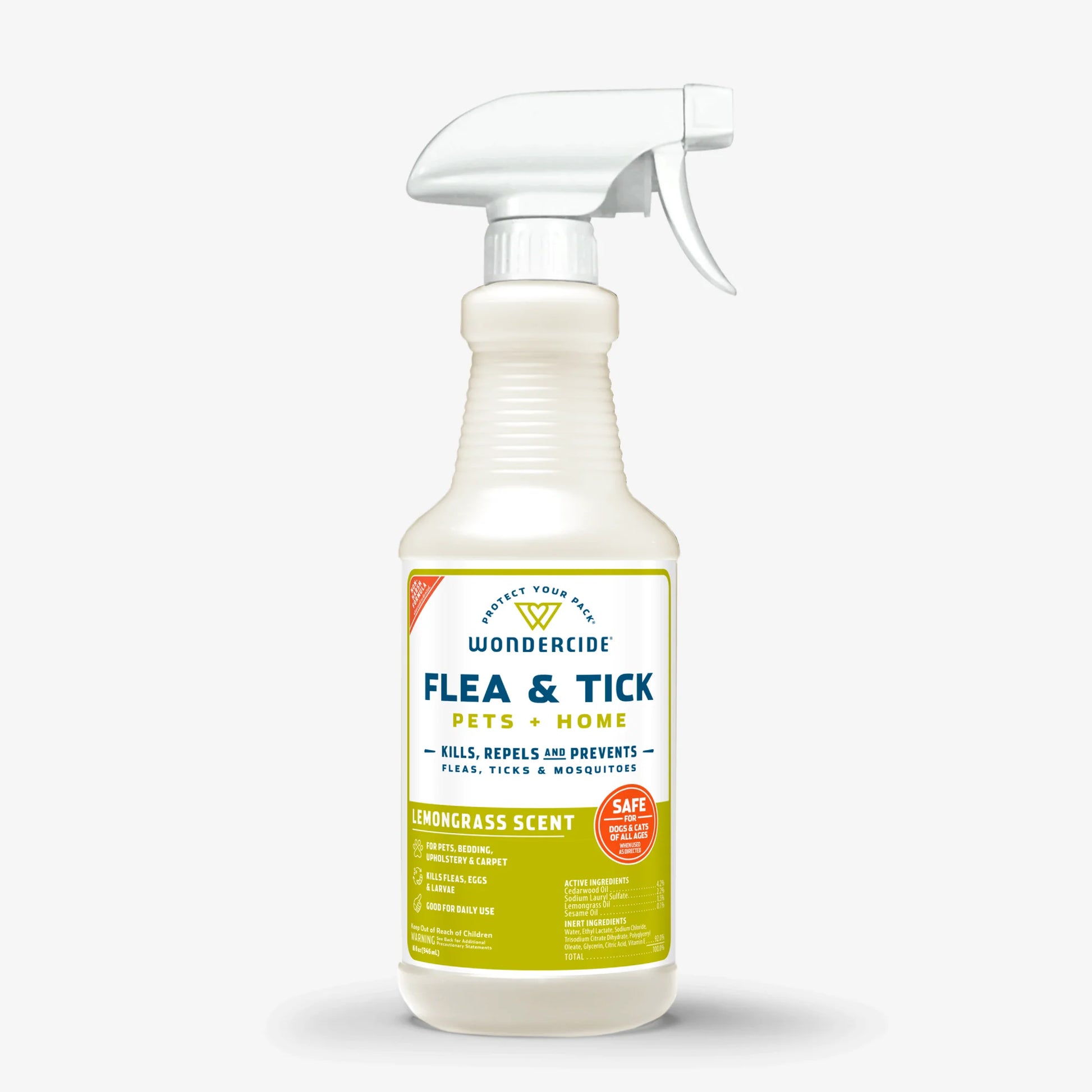 Flea & Tick Spray for Pets + Home with Natural Essential Oils