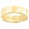 10Kt Yellow Gold 6Mm Polished Wedding Band for Men and Women