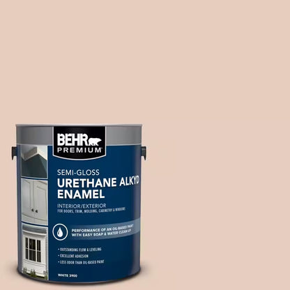 1 Gal. #T17-05 Life Is a Peach Urethane Alkyd Semi-Gloss Enamel Interior/Exterior Paint