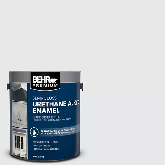 1 Gal. #PR-W10 Swirling Water Urethane Alkyd Semi-Gloss Enamel Interior/Exterior Paint