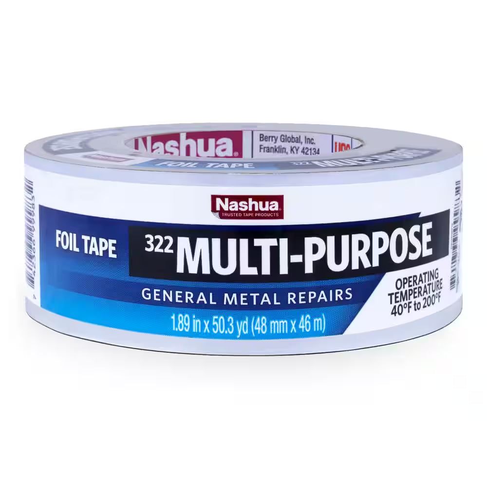 1.89 In. X 50 Yd. 322 Multi-Purpose HVAC Foil Sealer Duct Tape