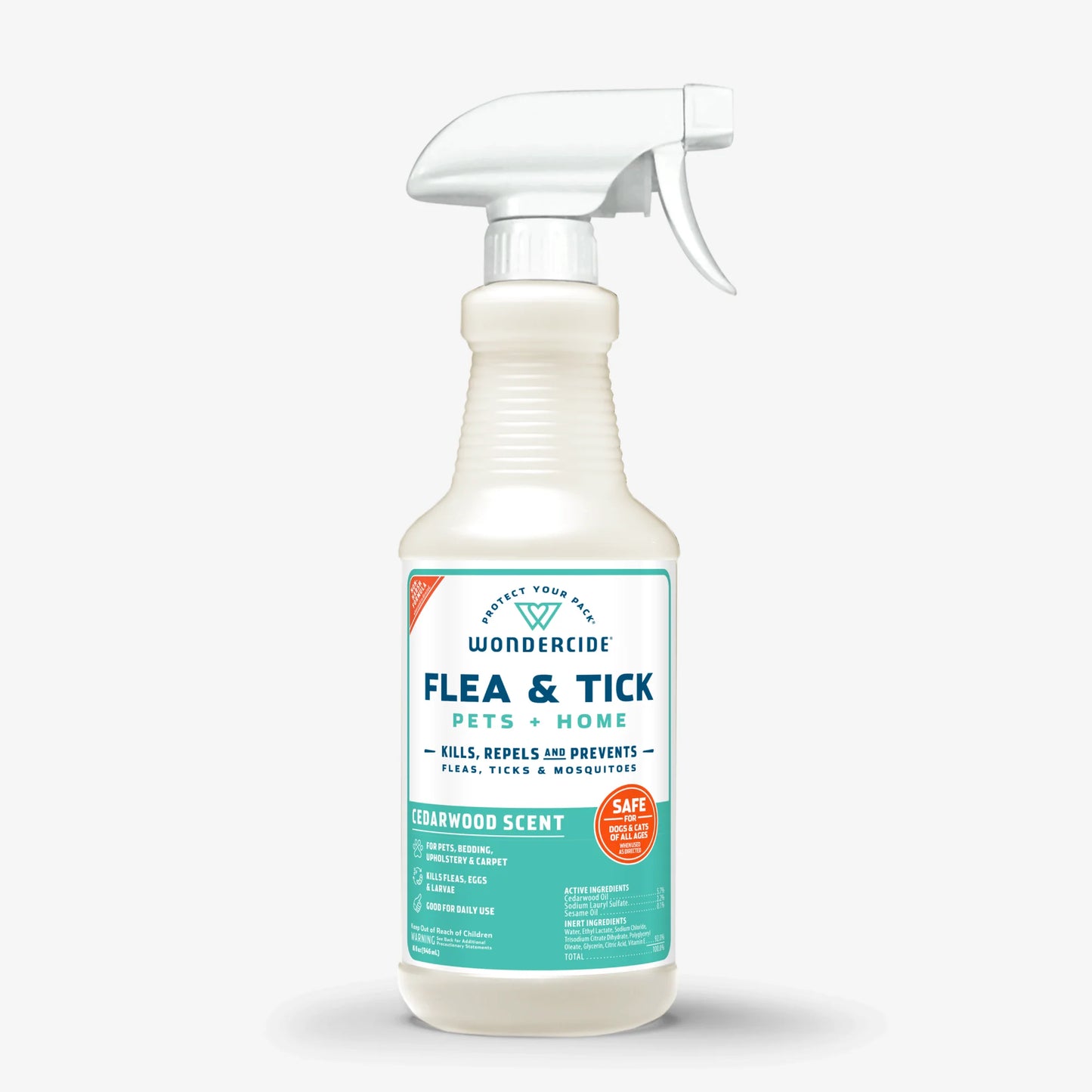 Flea & Tick Spray for Pets + Home with Natural Essential Oils