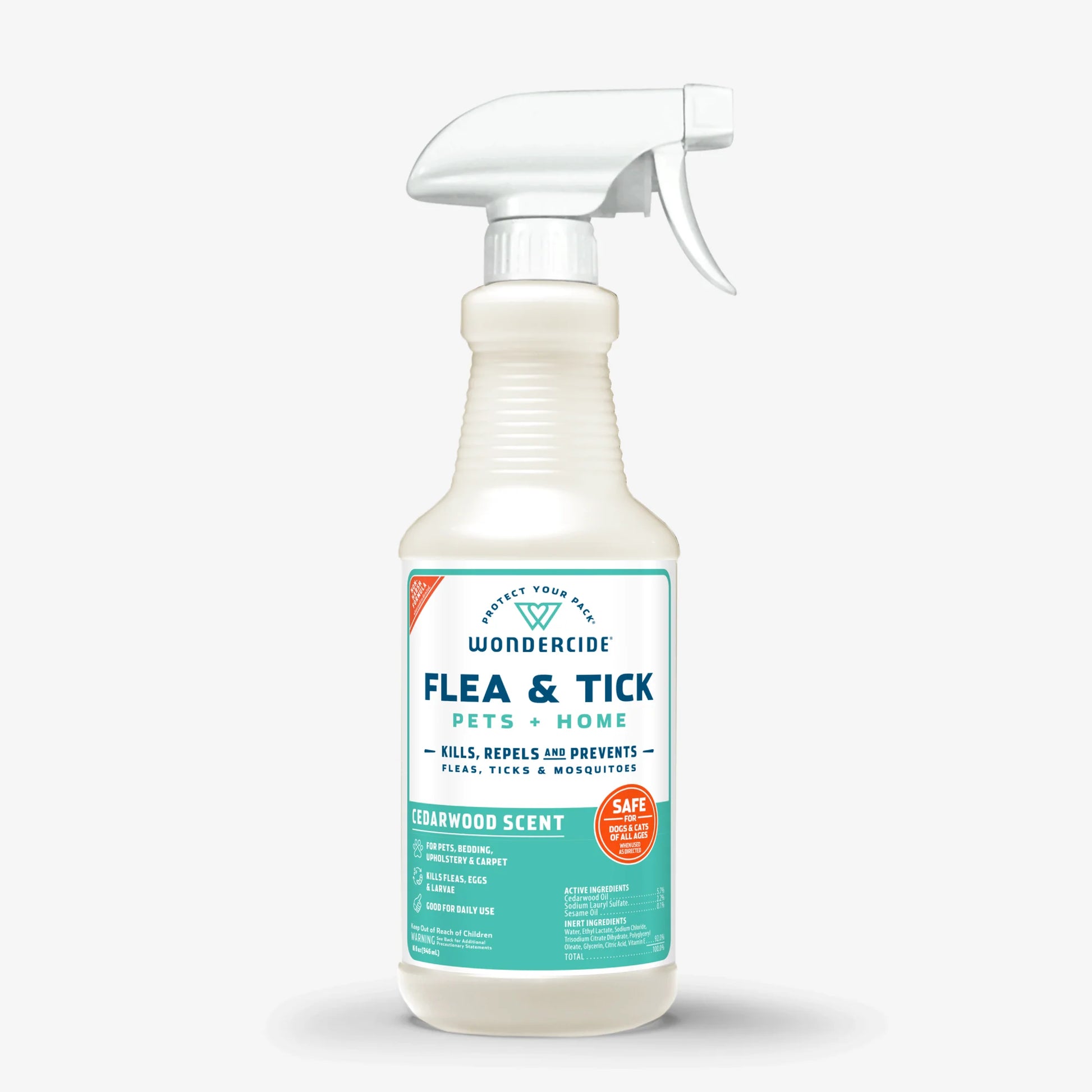 Flea & Tick Spray for Pets + Home with Natural Essential Oils