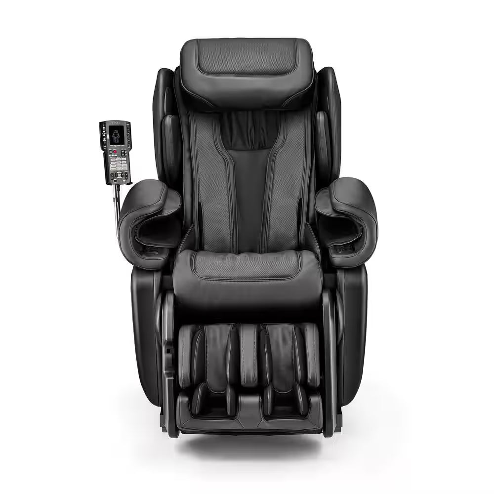 Kagra Black Synthetic Leather Super Stretch 4D Massage Chair