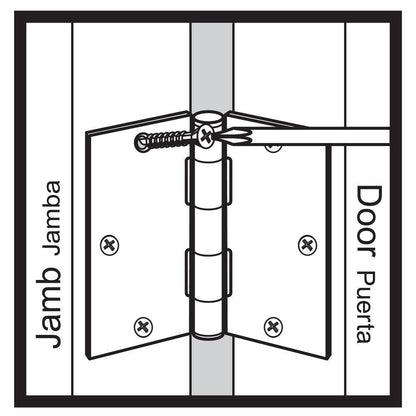 3-1/2 In. X 1/4 In. Radius Oil-Rubbed Bronze Squeak-Free Door Hinge