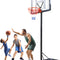 44" Portable Basketball Hoop System, 4.4-10 Ft Height Adjustable Basketball Goal System with Wheels and Shatterproof Backboard and Large Base for Adults Kids Outdoor Indoor Court