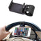 Car Phone Holder Adjustable Car Cradles, Car Steering Wheel Phone Mount, Universal Mobile Phone Mount, Car Accessories Hands Free Automobile Cell Phone Holder for Most Car Steering Wheel (Black)