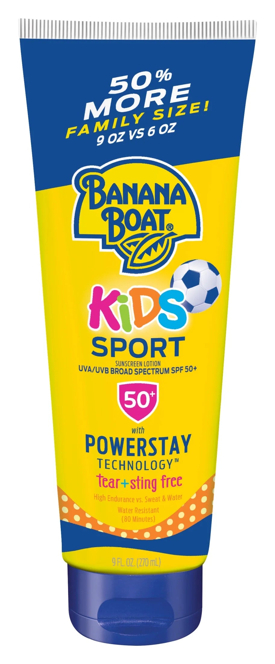 Kids Sport Sunscreen Lotion SPF 50, Family Size Sunscreen, 9.5Oz