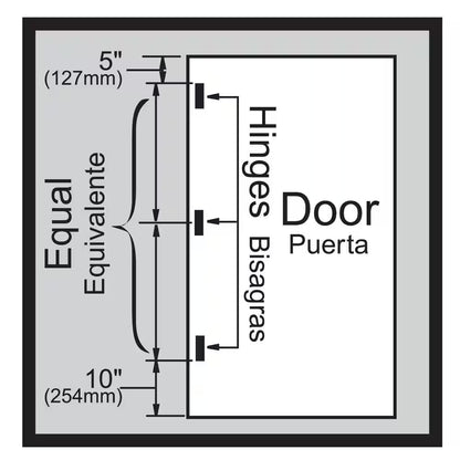 3-1/2 In. X 1/4 In. Radius Oil-Rubbed Bronze Squeak-Free Door Hinge