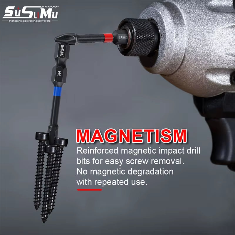 39Pcs Screwdriver Bit Set Strong Torque Screwdriver Impact Driver Bit Set Non-Slip Magnetic Batch Head Impact Screw Driver Bit