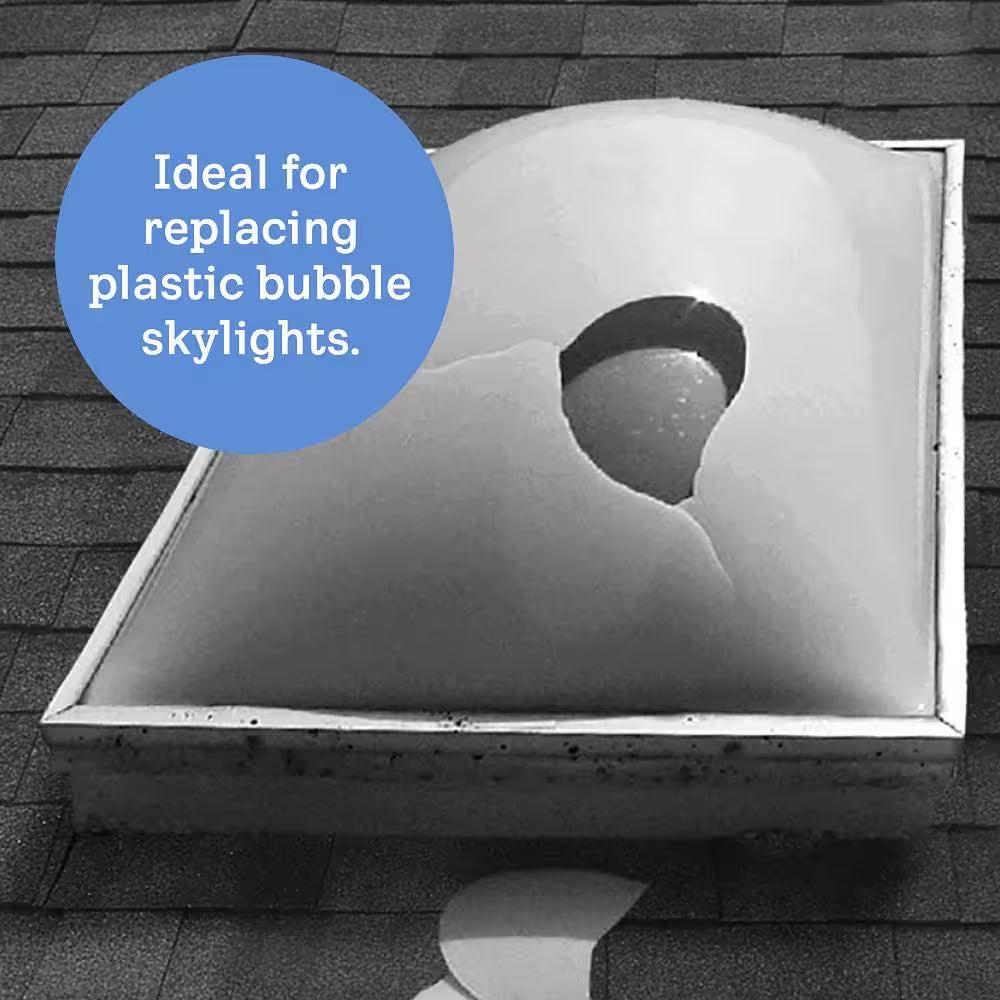 22.5 In. X 22.5 In. Fixed Curb-Mount Skylight with Tempered Low-E3 Glass