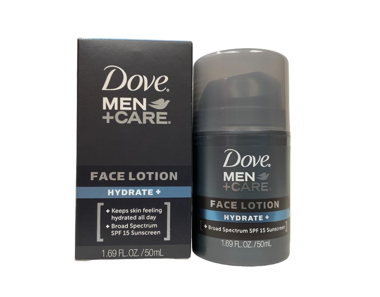 Dove Men+Care Hydrate + SPF 15 Sunscreen Face Lotion - 1.69 Oz (Pack of 3)