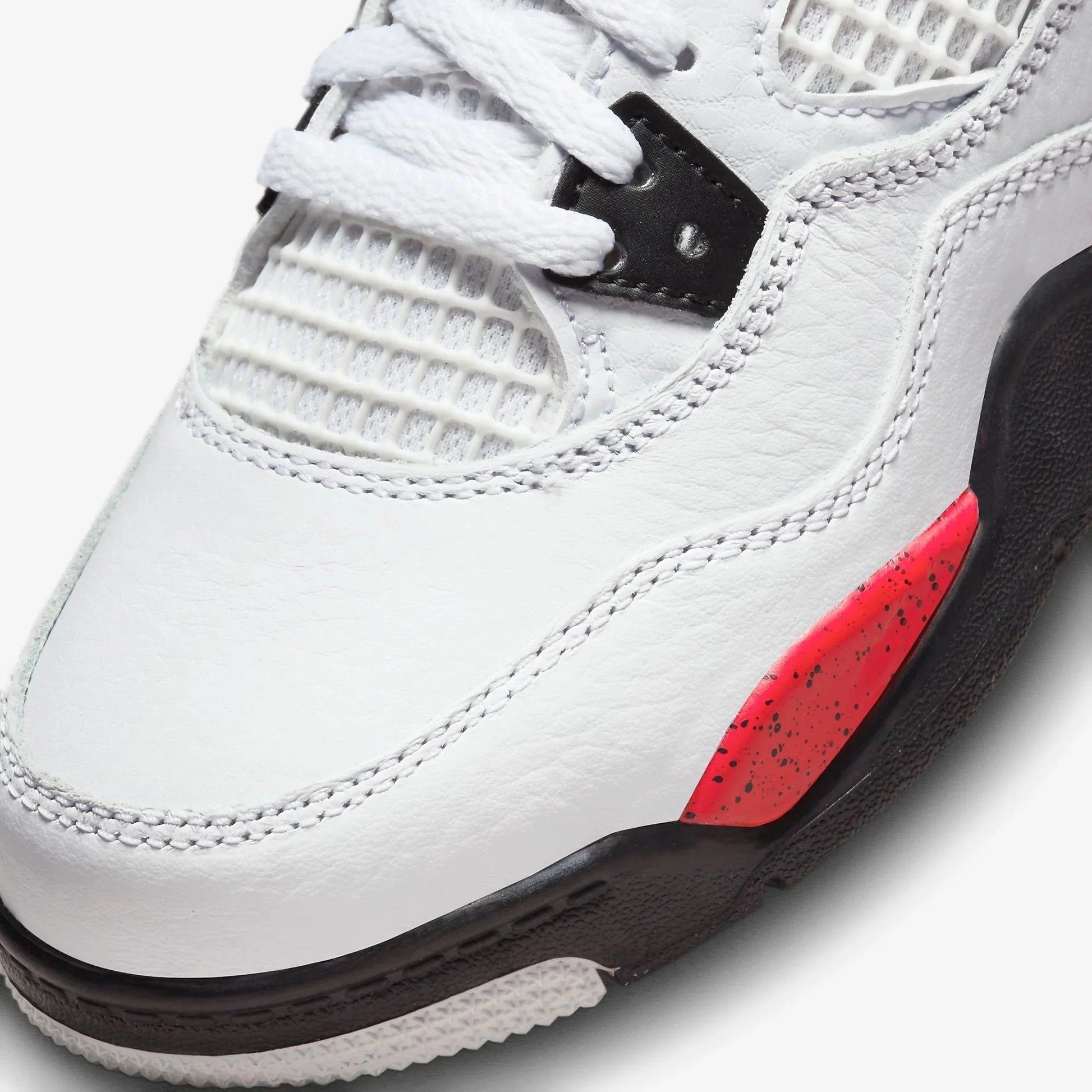 Little Kid'S  4 Retro White/Fire Red-Black (BQ7669 161) - 13