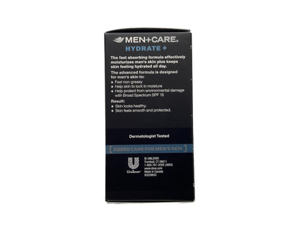 Dove Men+Care Hydrate + SPF 15 Sunscreen Face Lotion - 1.69 Oz (Pack of 3)