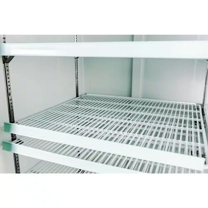 56 In. W 45 Cu. Ft. Two Glass Door Commercial Merchandiser Freezer Reach In