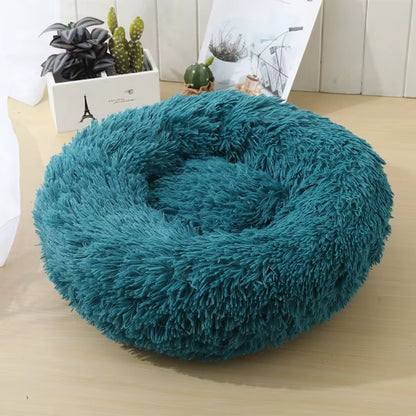 Round Cat Beds House Soft Long Plush Best Pet Dog Bed for Dogs Basket Pet Products Cushion Cat Bed Cat Mat Animals Sleeping Sofa